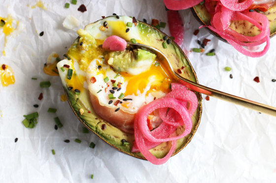 Egg Prosciutto Stuffed Avocado Boats